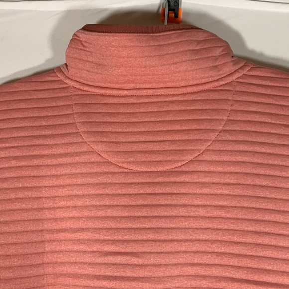 L.L Bean Pink Ribbed Zip-Up Sweater Vest - Picture 9 of 12